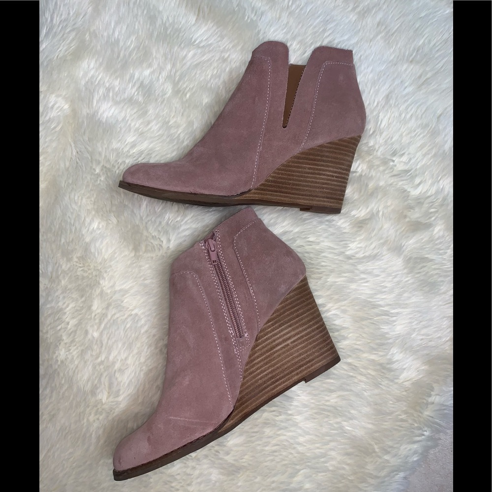 Blush Pink Lucky Yabba ankle boots